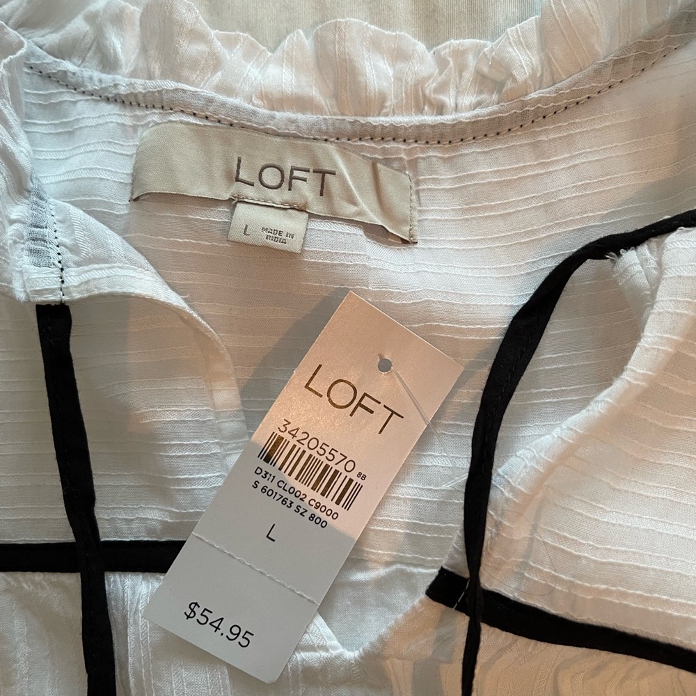LOFT sleeveless blouse top NWT - Picture 3 of 6